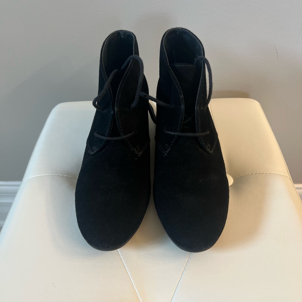 Black Nine West Wedge booties